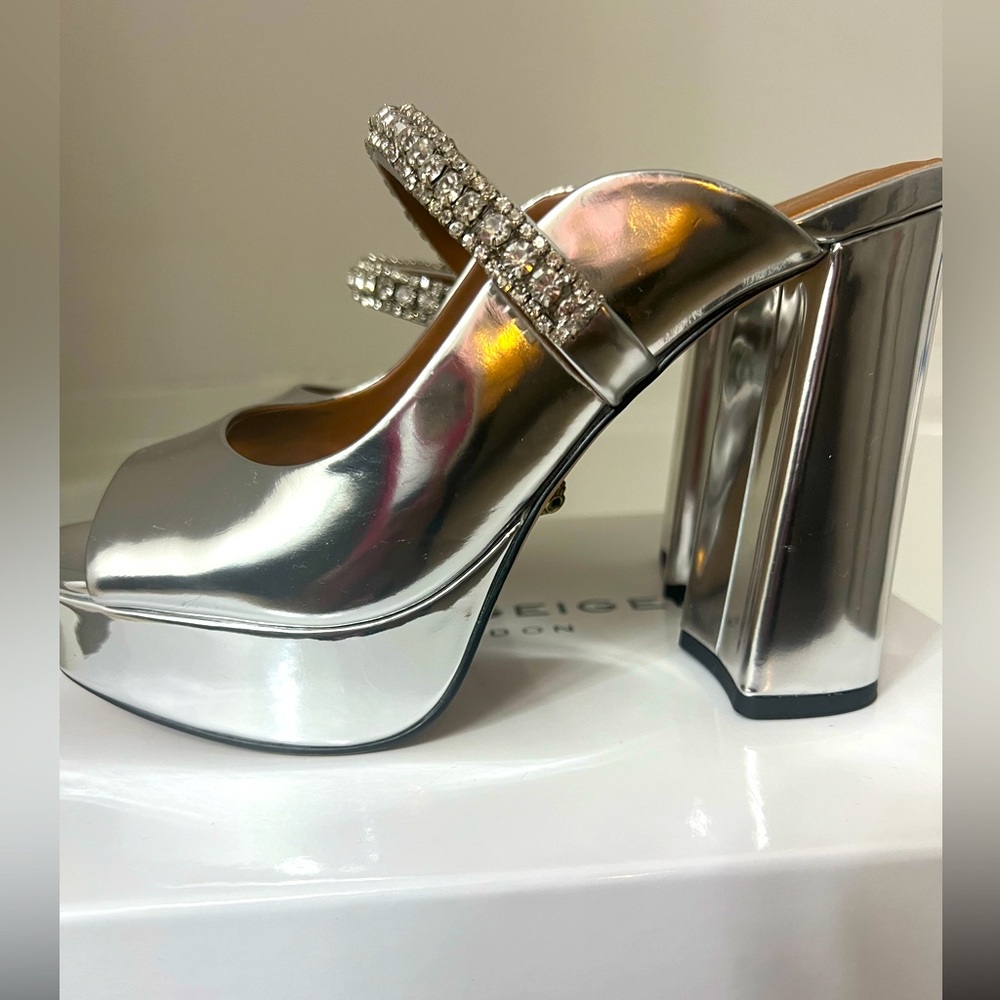 Kurt Geiger Platform Peep Toe Mule